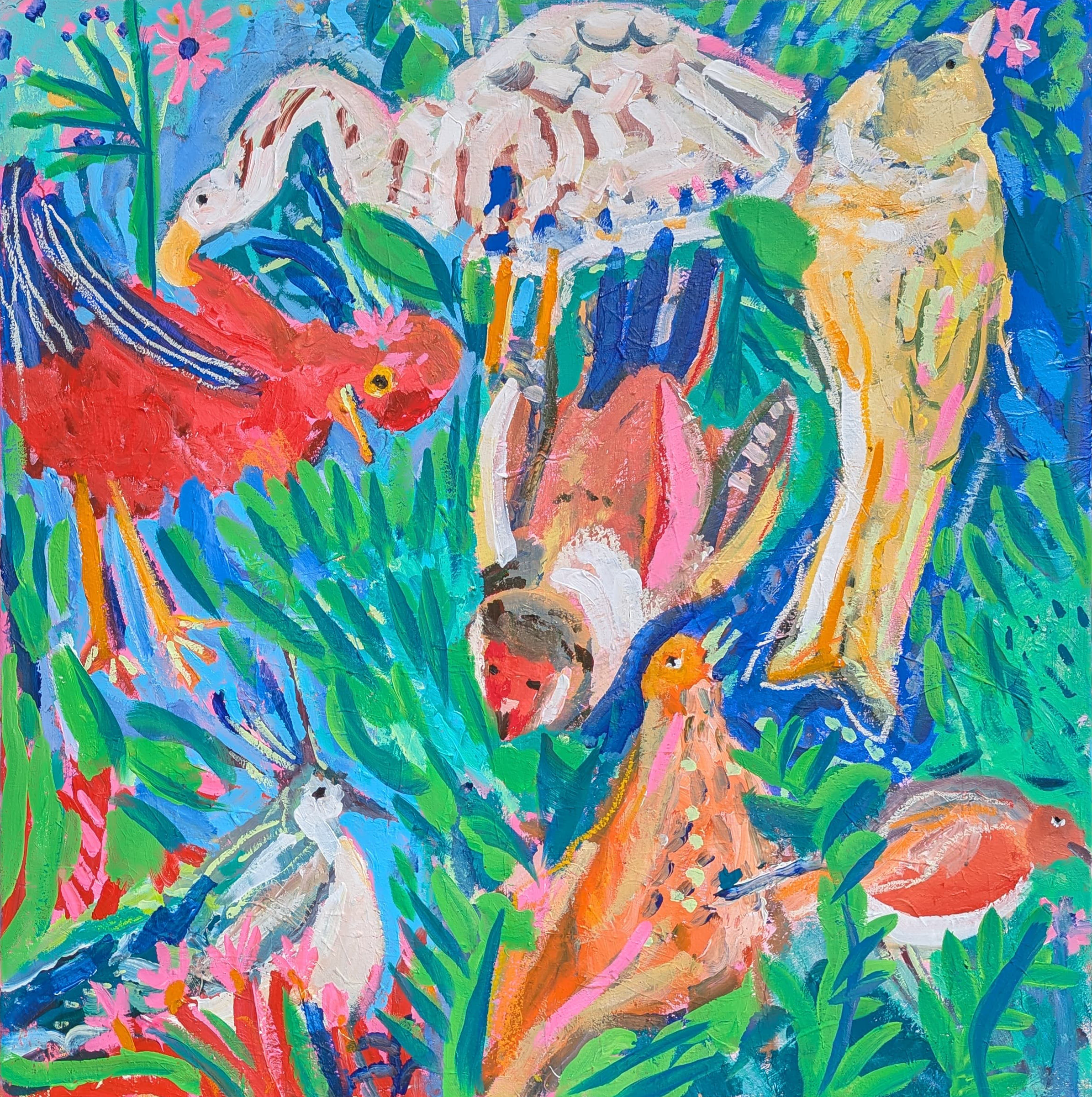 Such An Unusual Bunch, 100x100cm, £3500