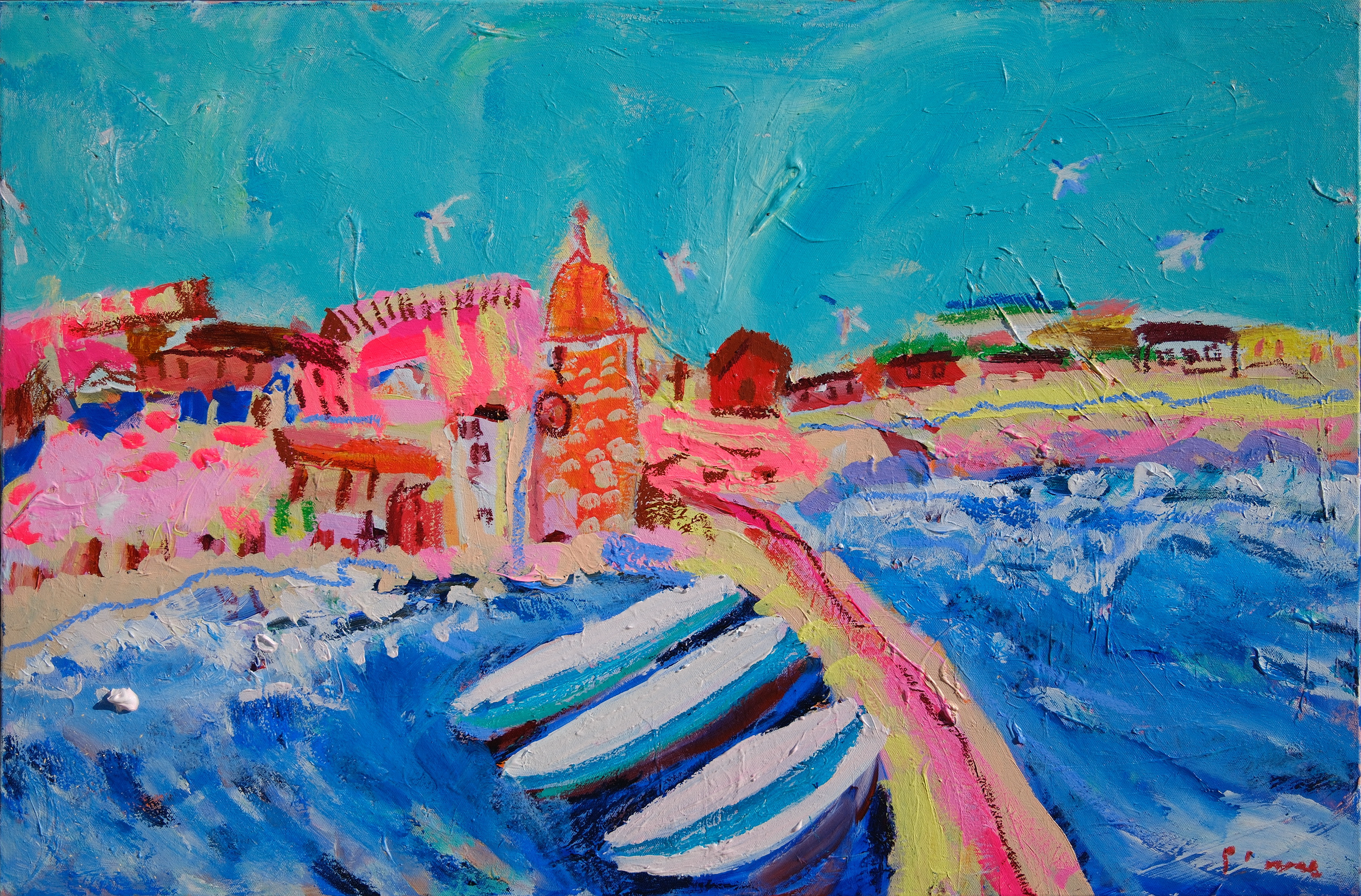 Boats Lined Up In Collioure_90x60cm_£2470.png