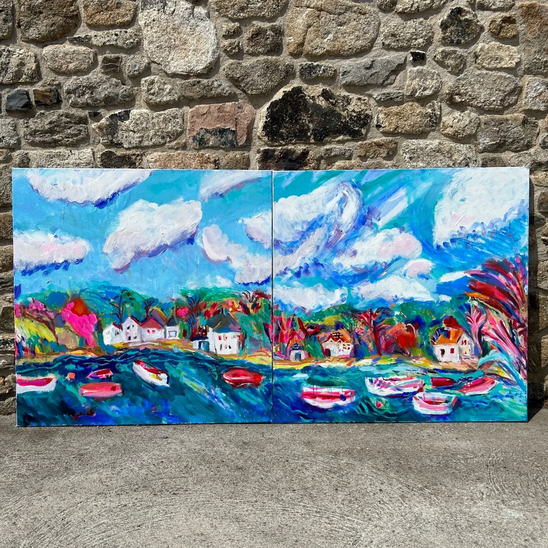 2000 Turquoise And 2000 Dreams (Diptych)