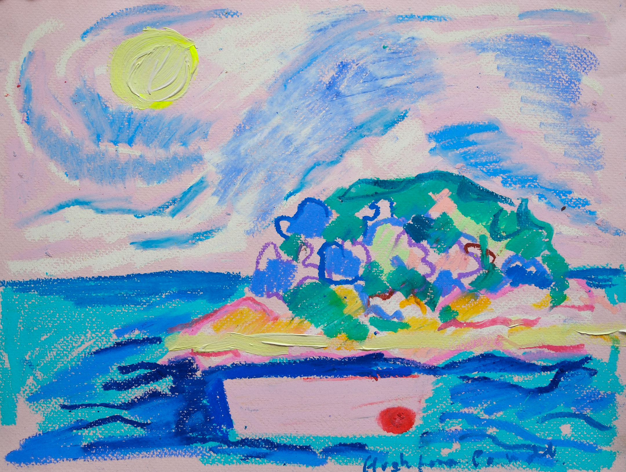 Tiny Boat In The Sun