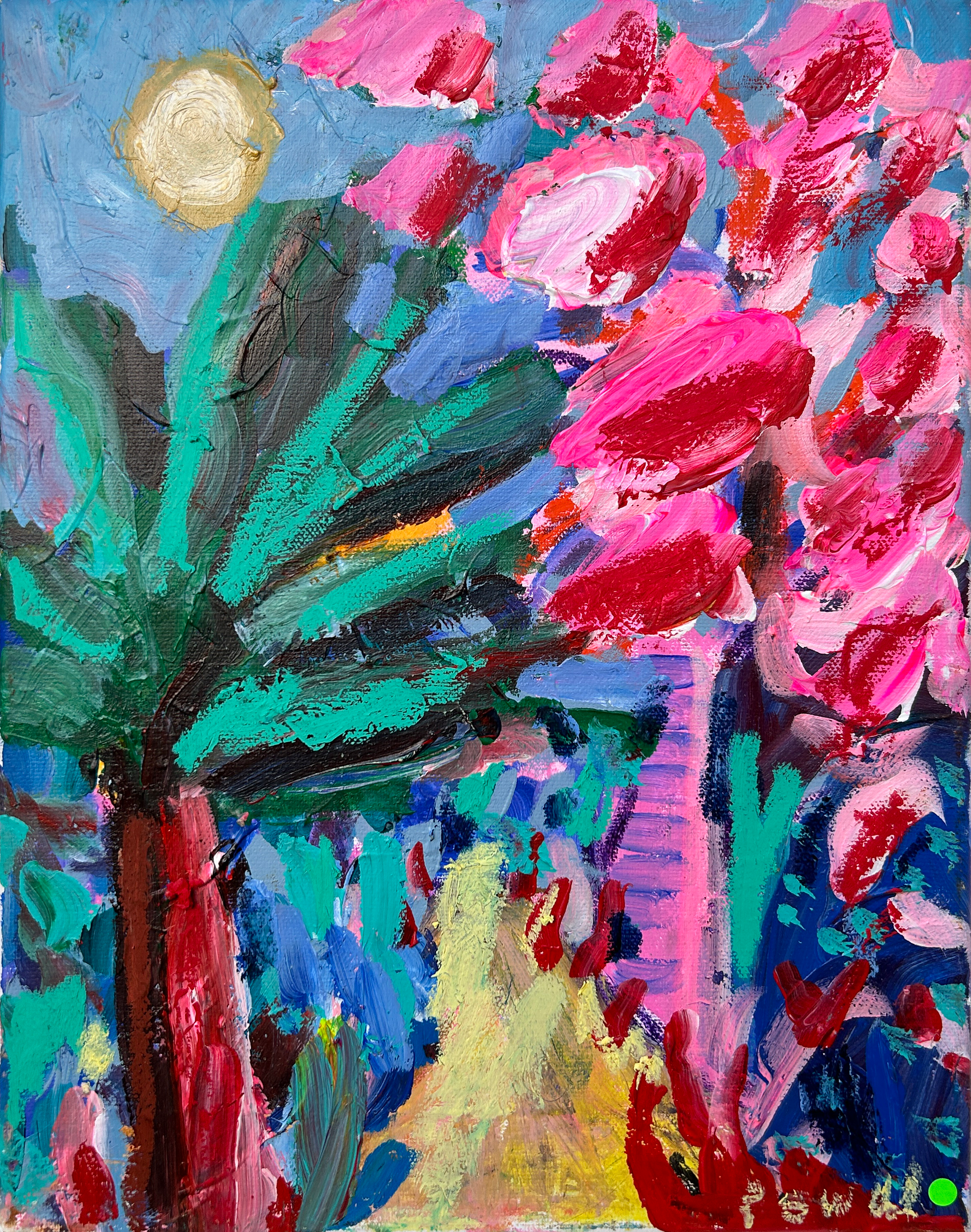 Palms and blossom_36x28cm.png