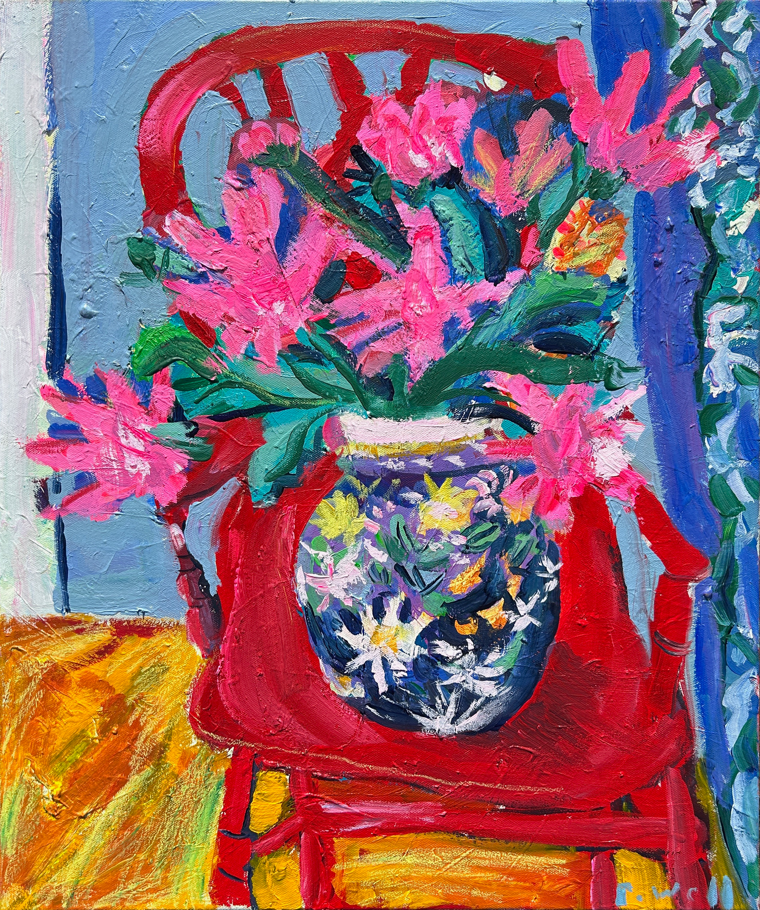 Red Chair, Pink Dahlias, Glebe_61x51cm_canvas_£1760.png