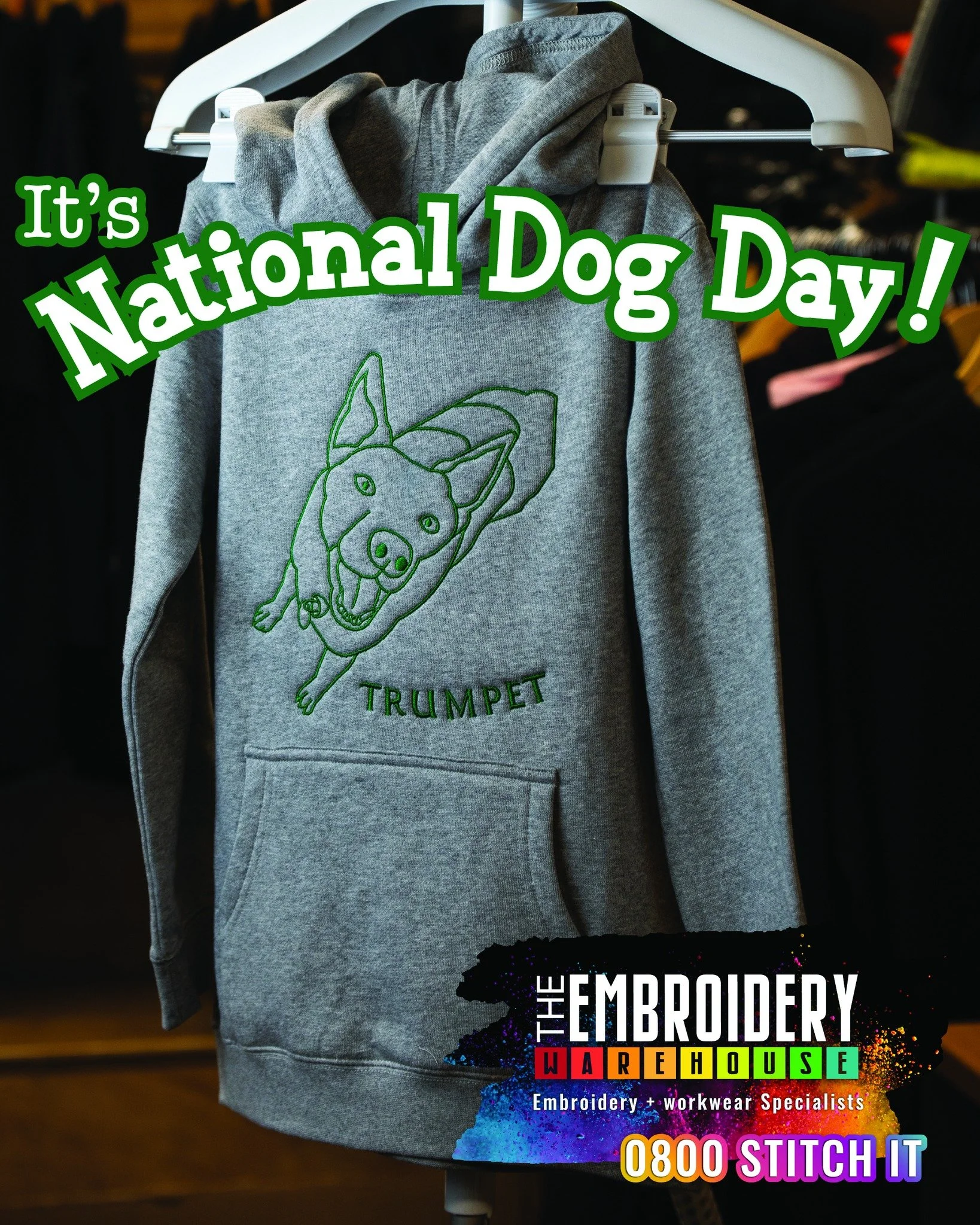 🐾 Every good dog deserves a name&hellip; stitched on their gear! Celebrate #NationalDogDay with custom pet bandanas, collars &amp; blankets. Who said embroidery was just for humans?

Want your own #freshthreads? Contact us now!
📍34 Fifteenth Avenue