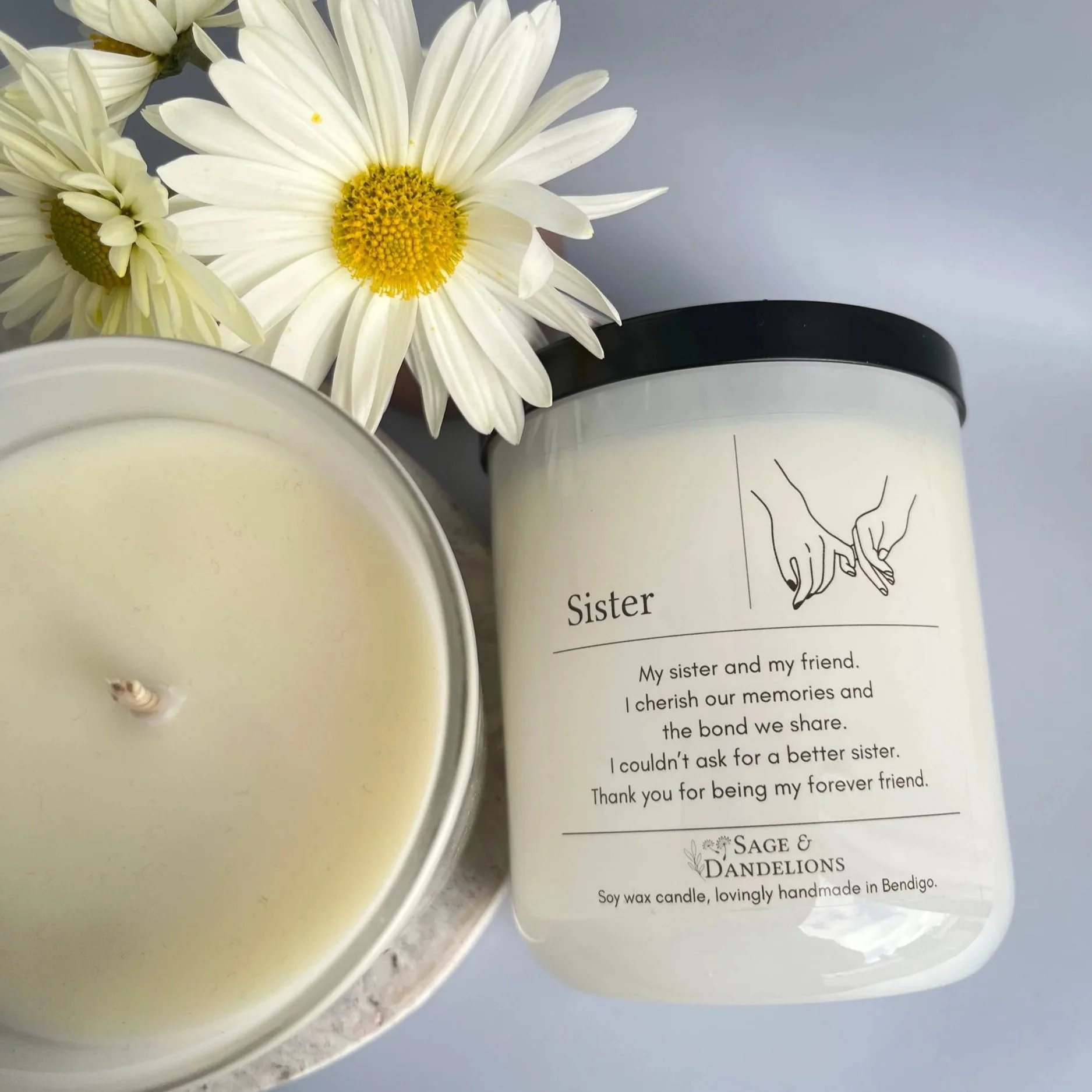 Sister – Scented Soy Candle | Handmade in Bendigo