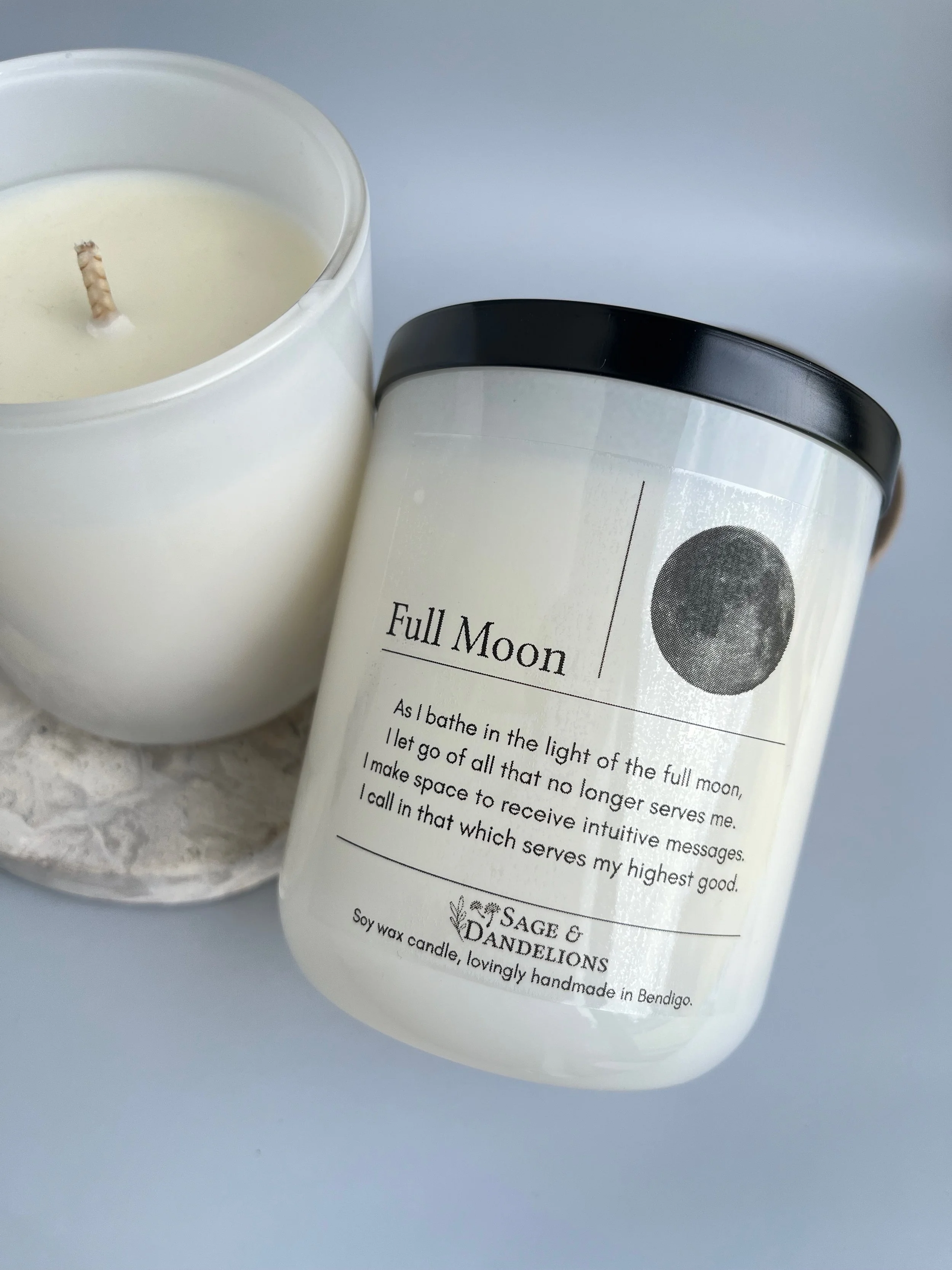 Full Moon – Scented Soy Candle | Handmade in Bendigo