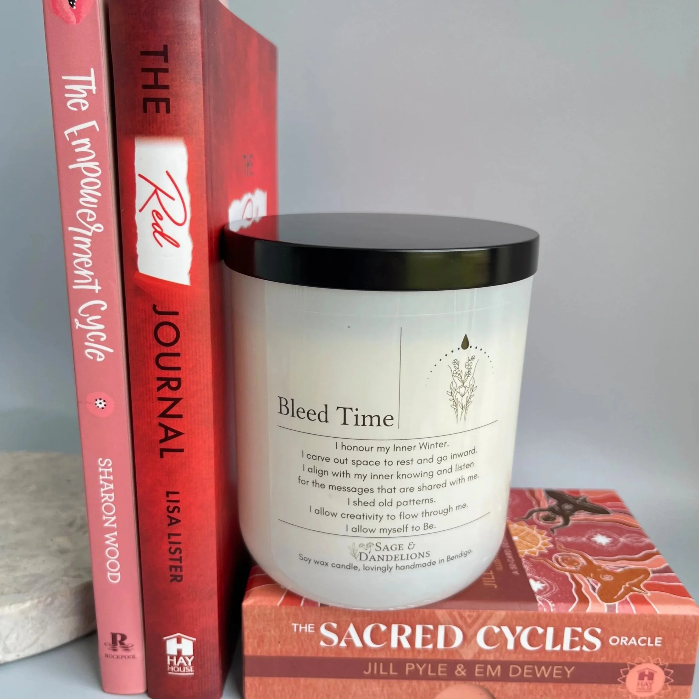 Bleed Time – Scented Soy Candle | Handmade in Bendigo