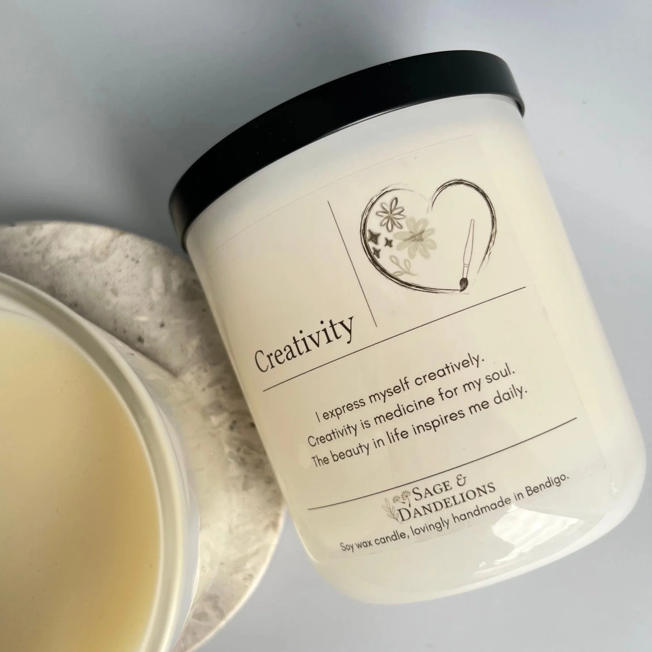 Creativity – Scented Soy Candle | Handmade in Bendigo