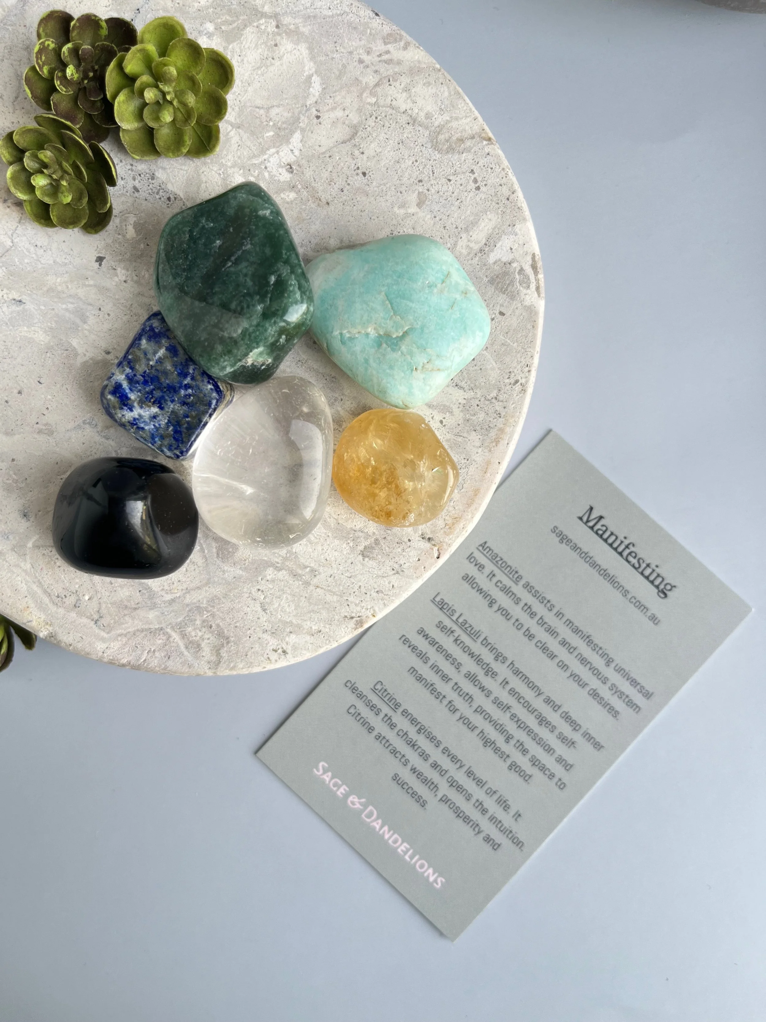 Manifesting Crystal Intention Set