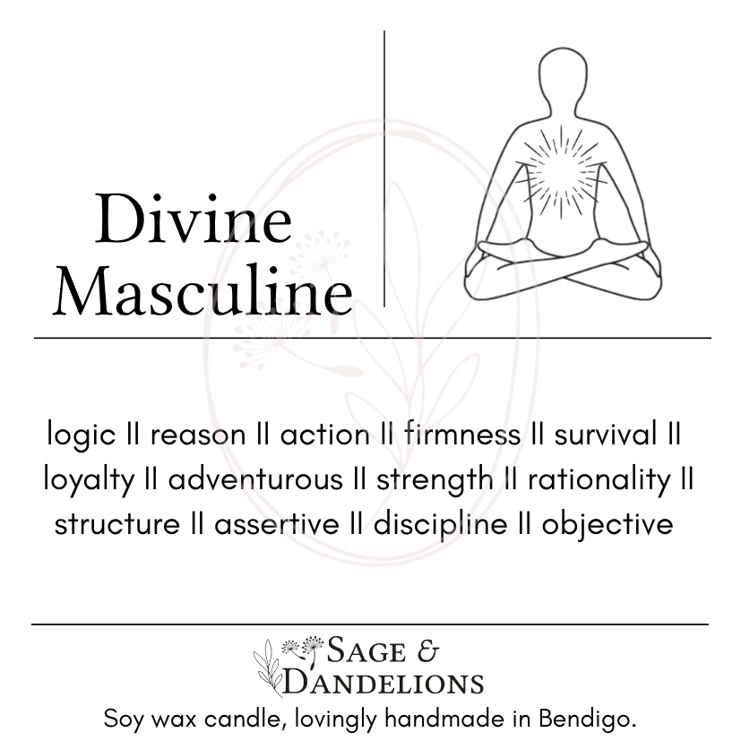 Divine Masculine – Scented Soy Candle | Handmade in Bendigo