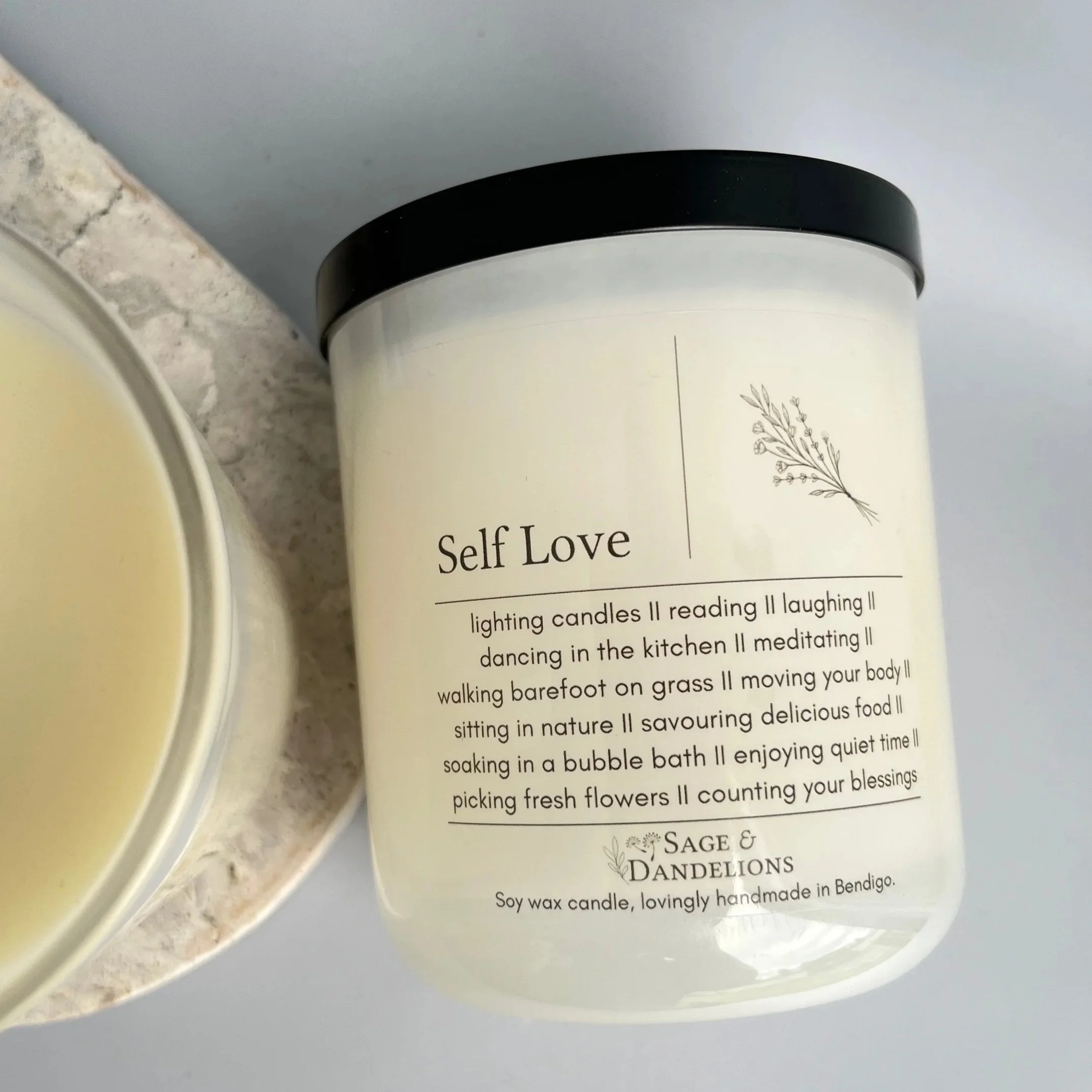 Self Love – Scented Soy Candle | Handmade in Bendigo