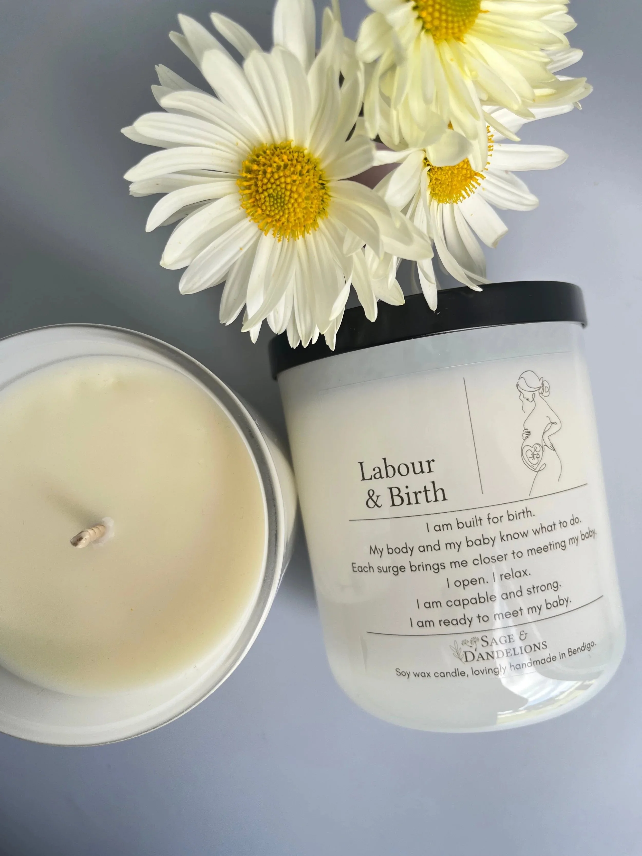 Labour & Birth – Scented Soy Candle | Handmade in Bendigo