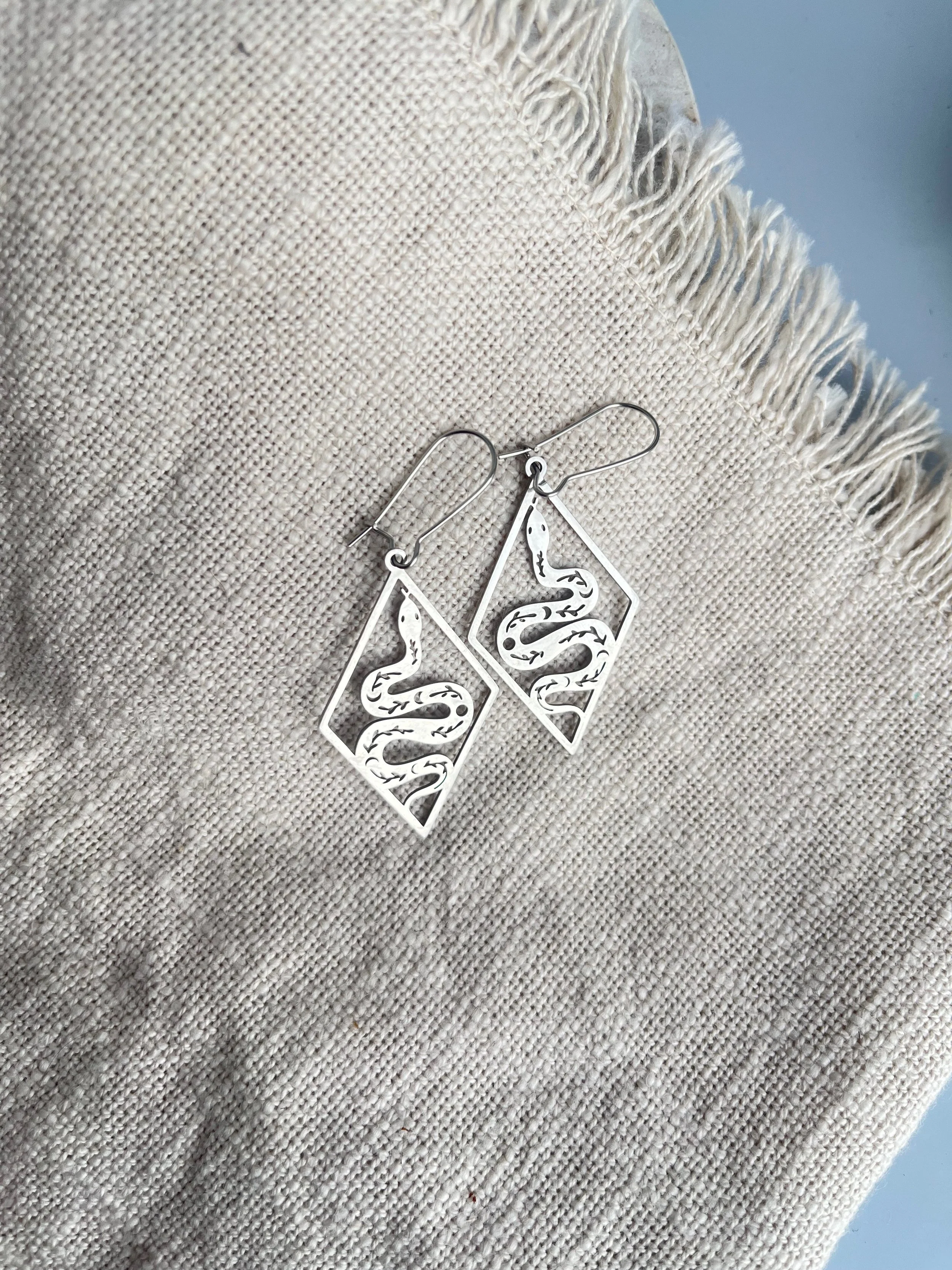 Serpent Drop Earrings