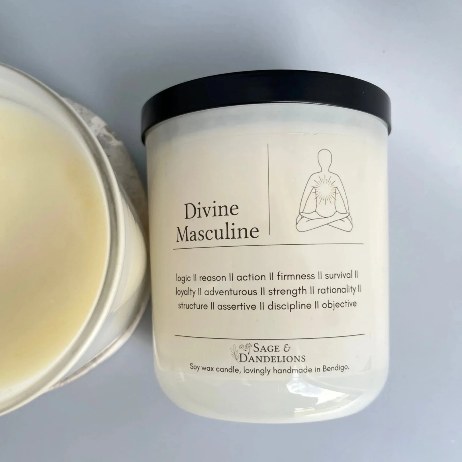 Divine Masculine – Scented Soy Candle | Handmade in Bendigo