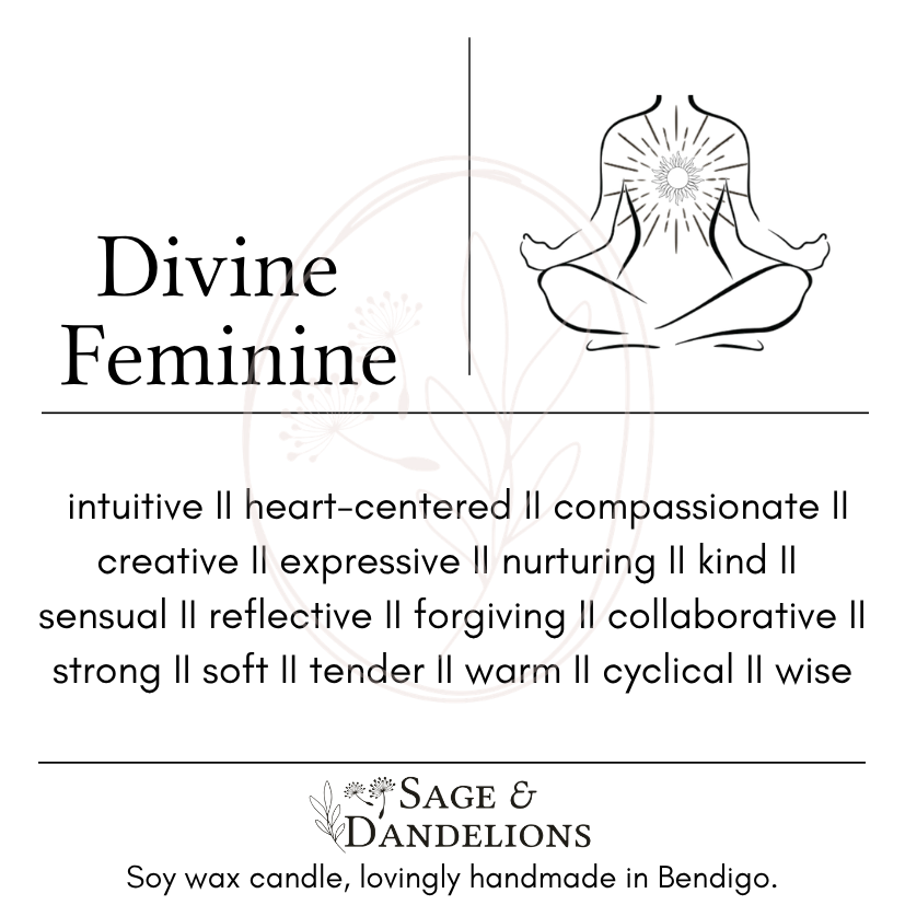 Divine Feminine – Scented Soy Candle | Handmade in Bendigo