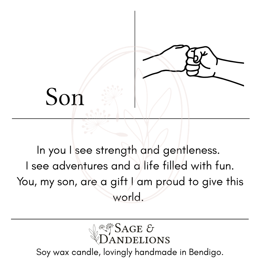 Son – Scented Soy Candle | Handmade in Bendigo