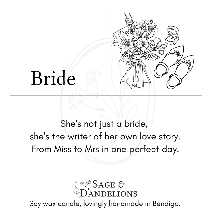 Bride – Scented Soy Candle | Handmade in Bendigo