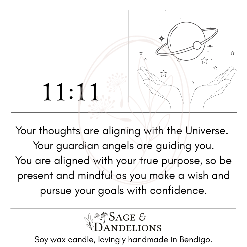 11:11 – Scented Soy Candle | Handmade in Bendigo
