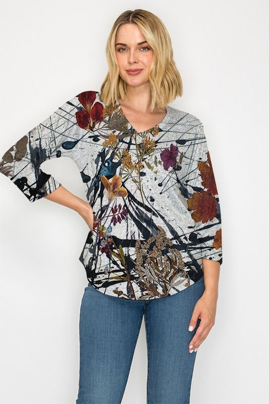 Et Lois Hazy Tunic in Autumn Leaves