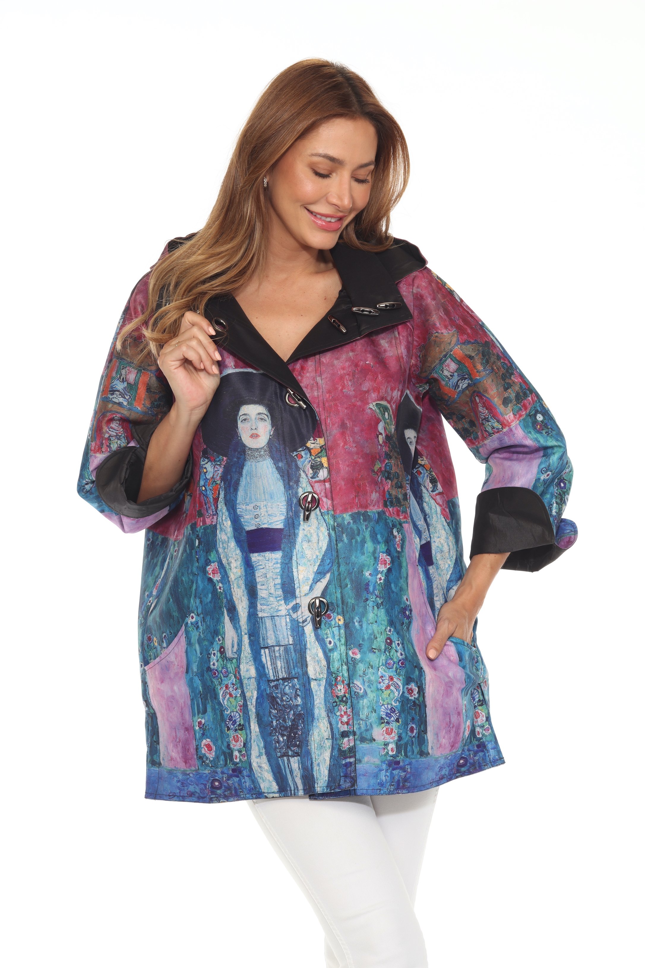 Oopera Reverable Coat in Klimt Adele