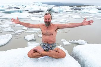 This is Wim Hof. See, crazy!