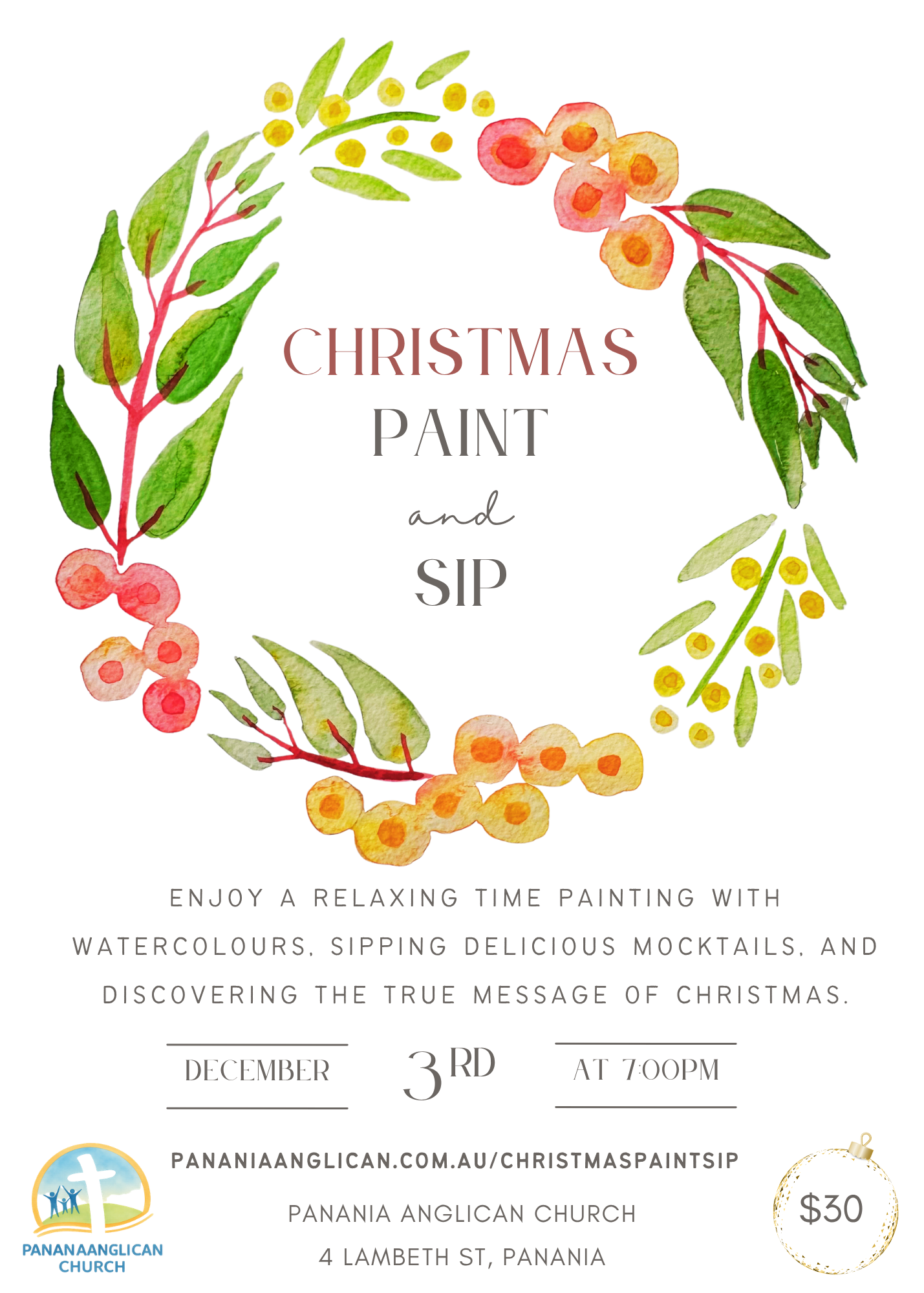 Christmas Paint and Sip