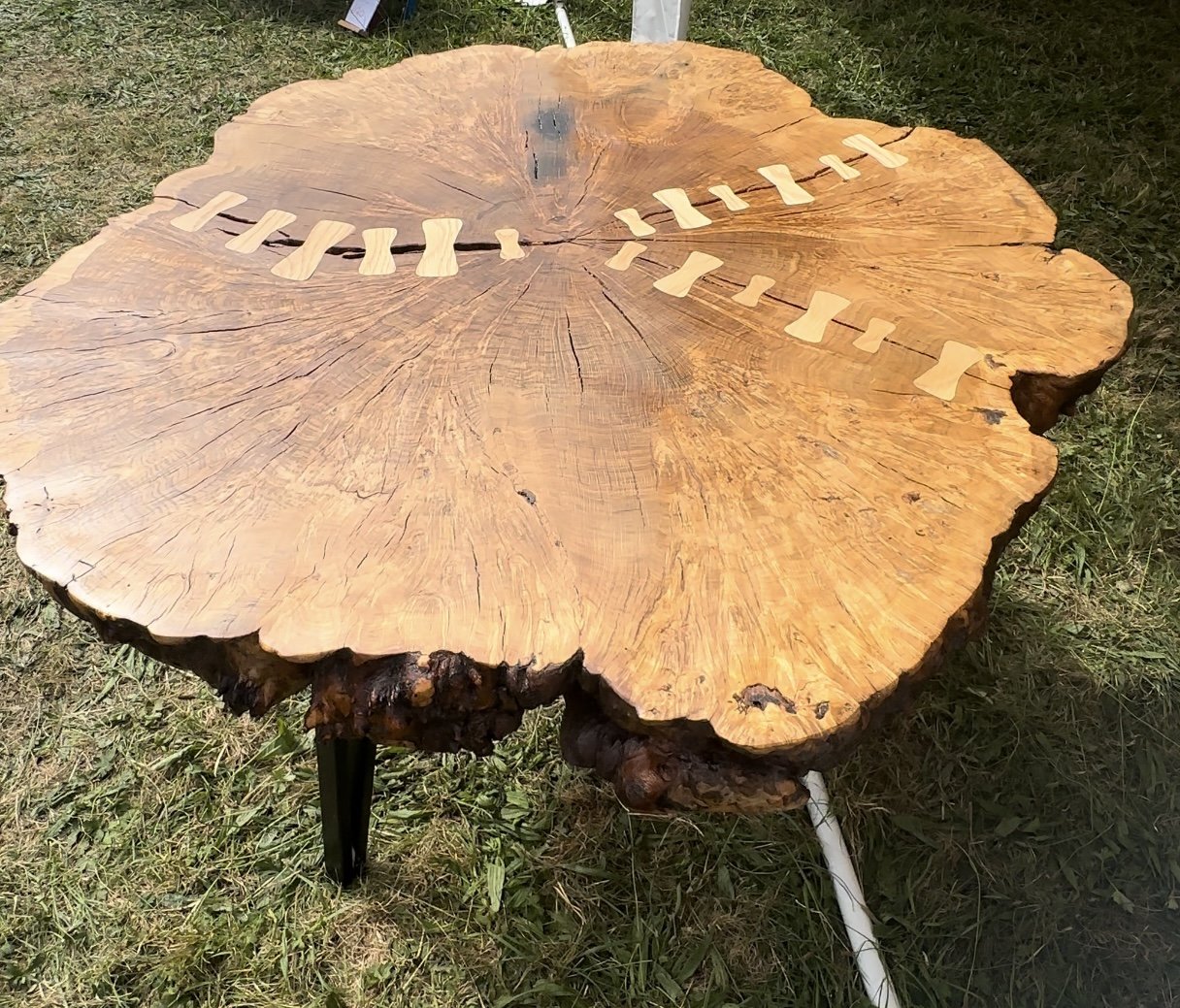 oak dining table statement live edge