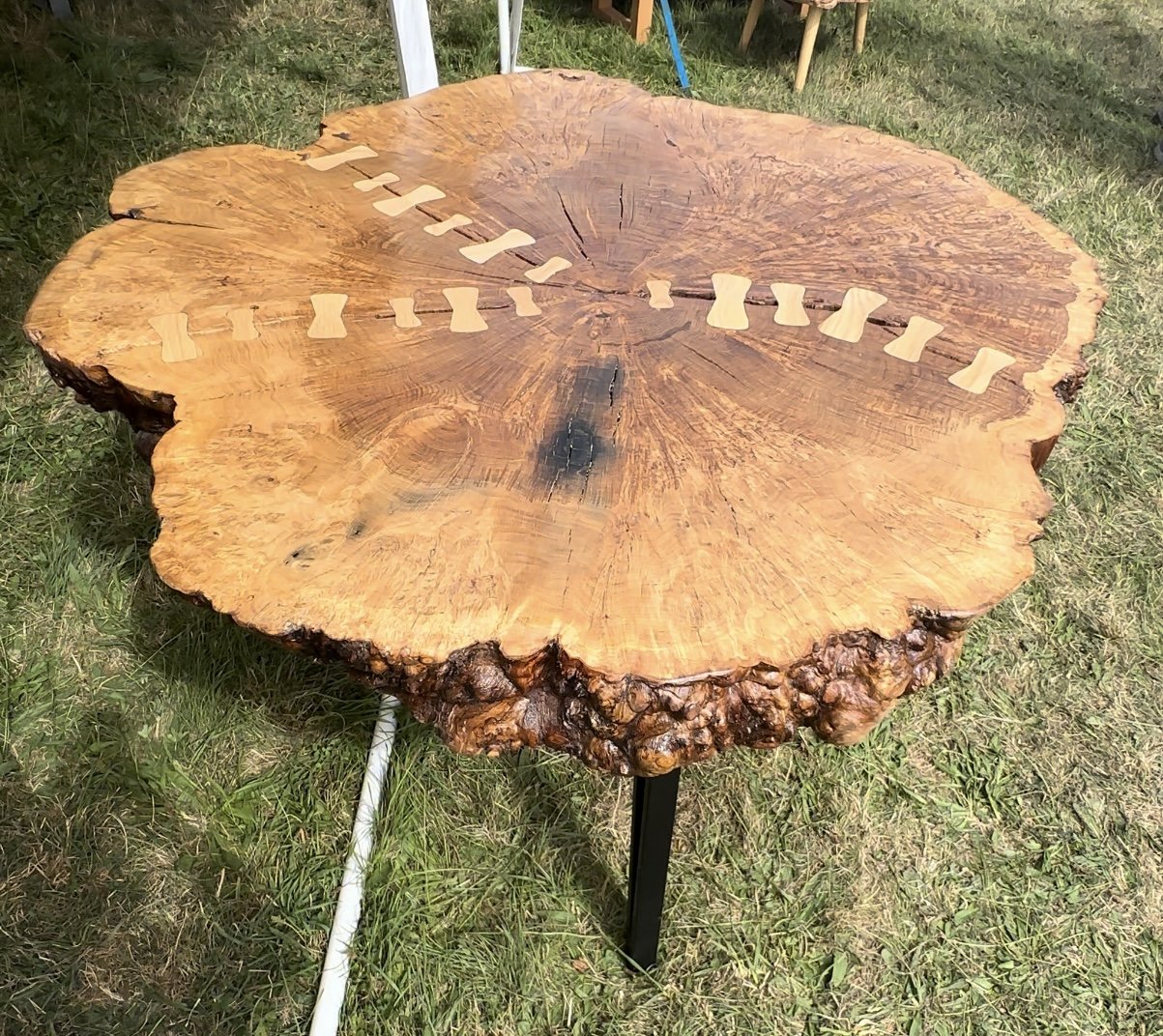 oak dining table statement live edge