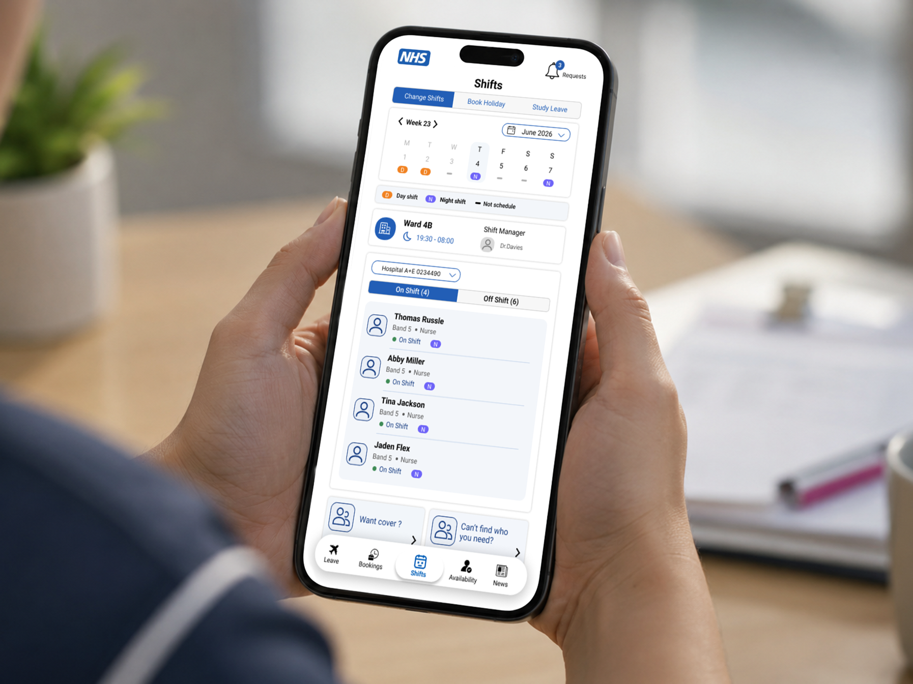 NHS Rota App proposal