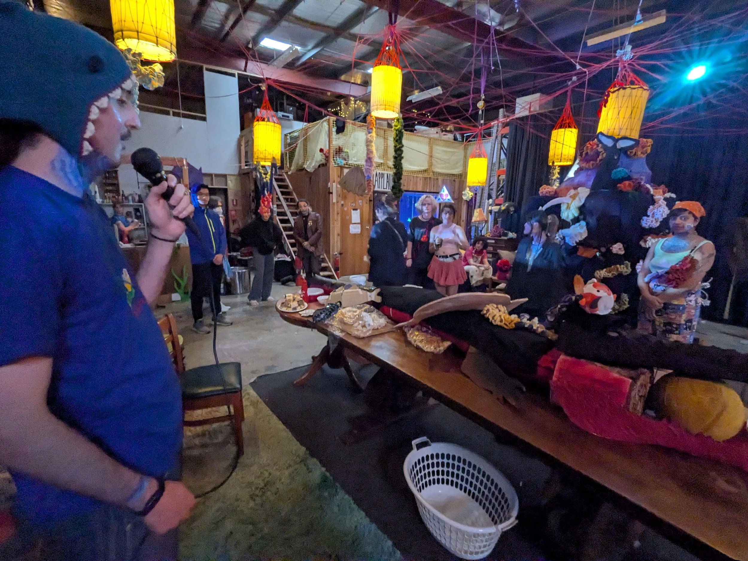 Hayden before the celebration meal