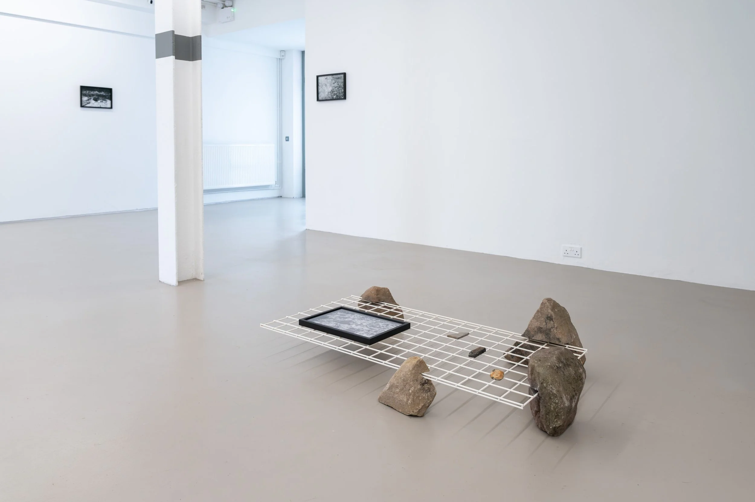 Christopher Steenson,  All I see is the present , 2026. Installation view, CCA Derry~Londonderry. Photo: Paola Bernardelli. 