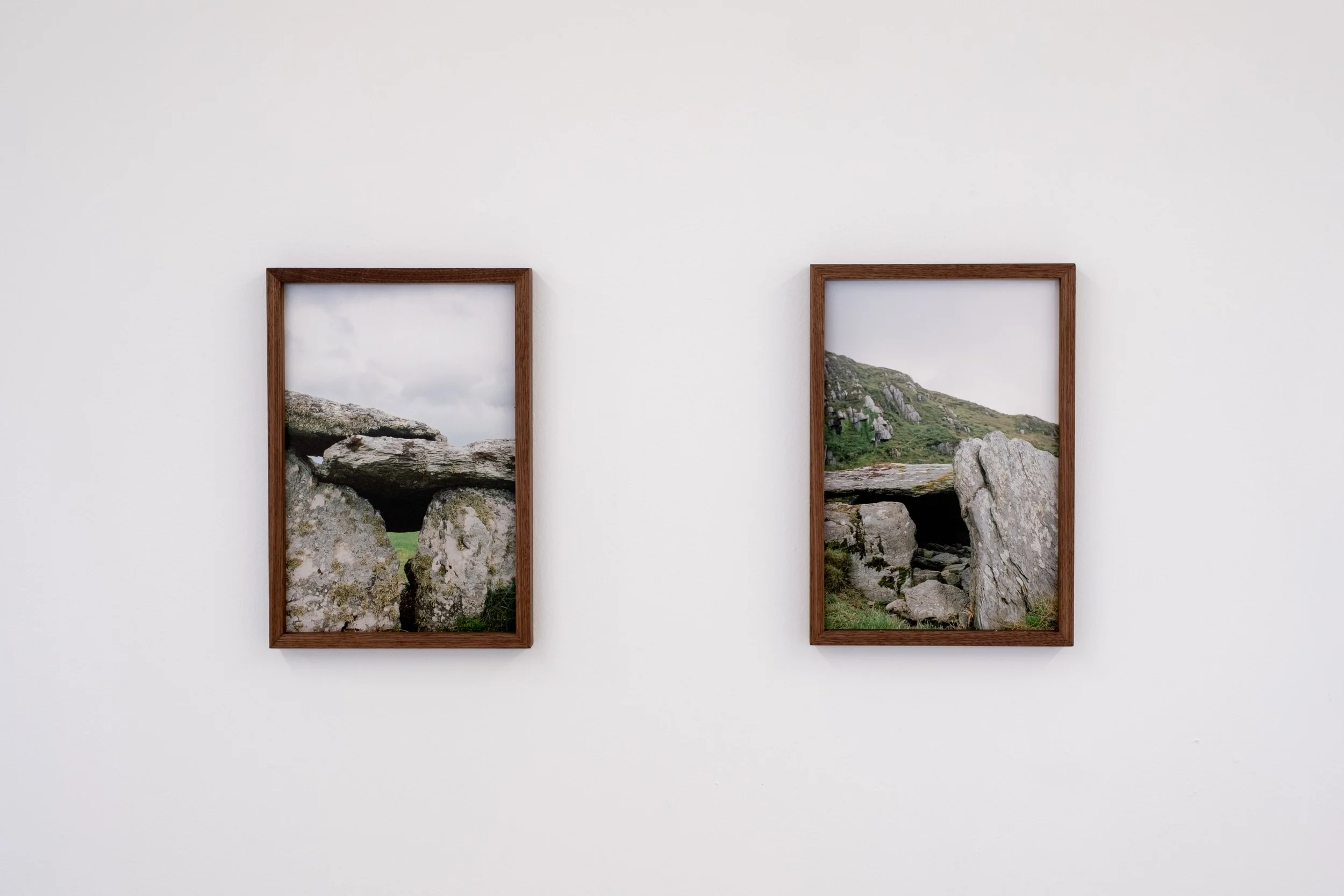 Christopher Steenson, left to right: Tomb (Altar), 2026, pigment print on archival photo paper, 25.3 x 38 cm (unframed). Edition of 3 + 1AP; Tomb (Killaugh), 2026, pigment print on archival photo paper, 25.3 x 38 cm (unframed). Edition of 3 + 1AP. Ph