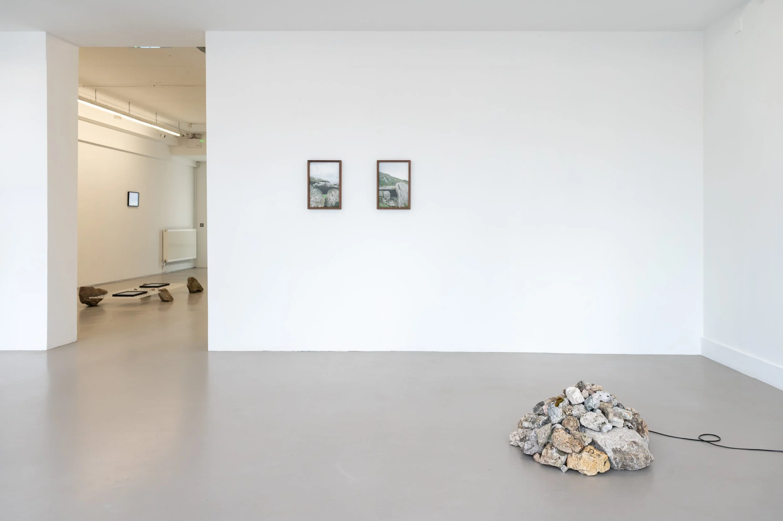 Christopher Steenson,  All I see is the present , 2026. Installation view, CCA Derry~Londonderry. Photo: Paola Bernardelli. 