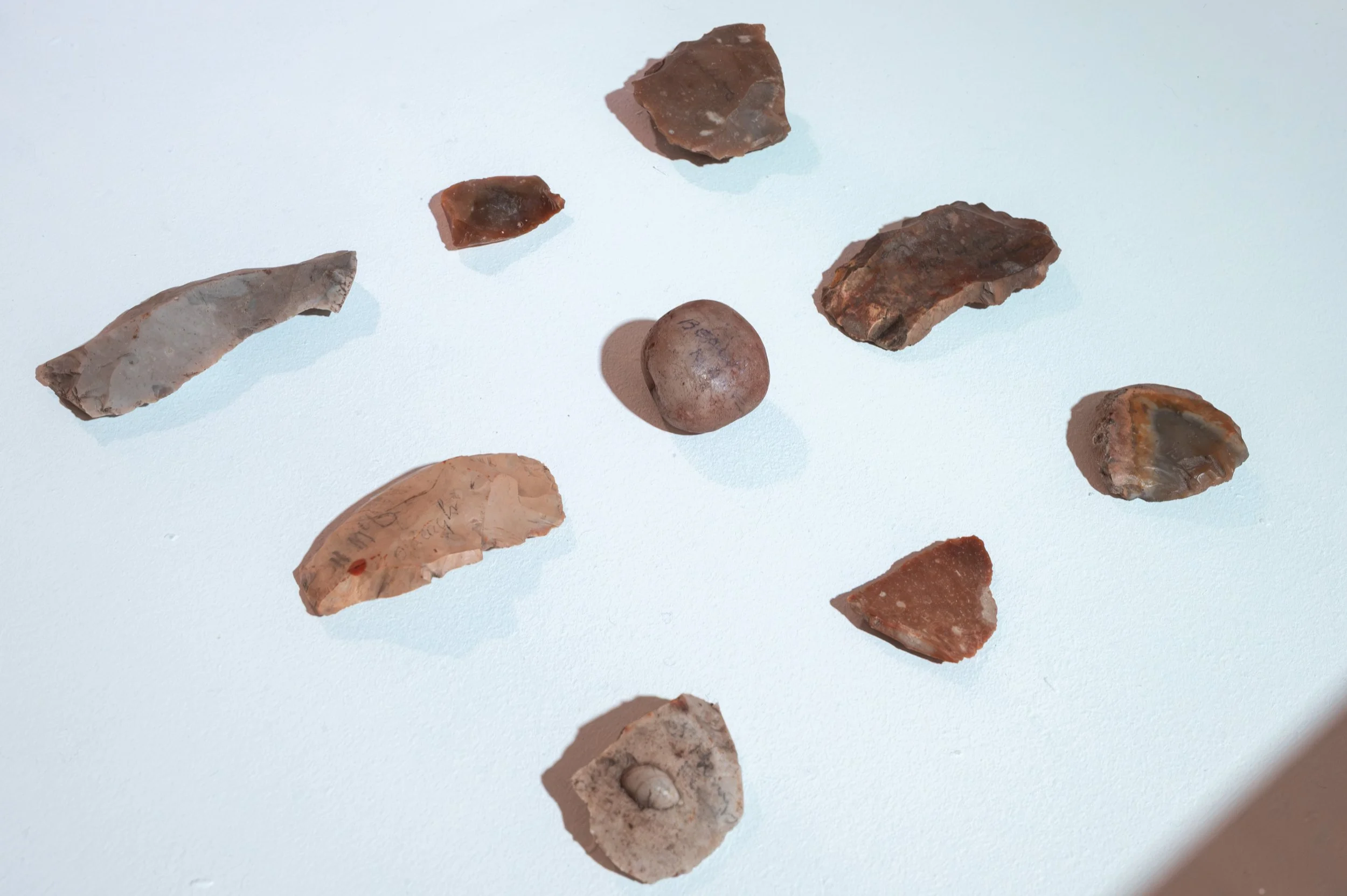 Artefacts from Beaghmore Stone Circles and Alignments, Co. Tyrone. On loan from collections at National Museums NI. Photo: Paola Bernardelli. 
