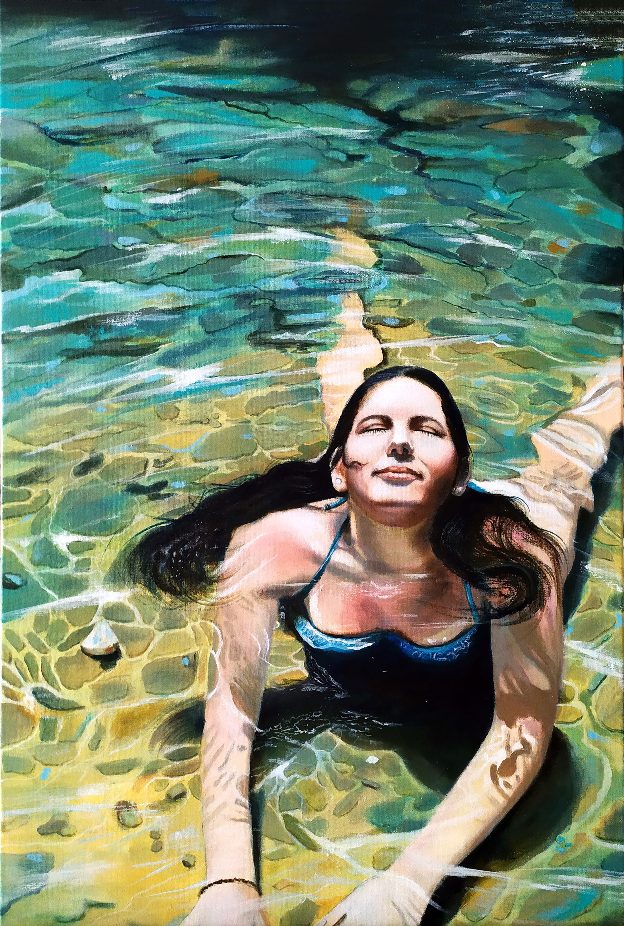 Summer dream... Magdalena Wozniak Melissourgaki,Acrylic on canvas 70x90cm.jpg