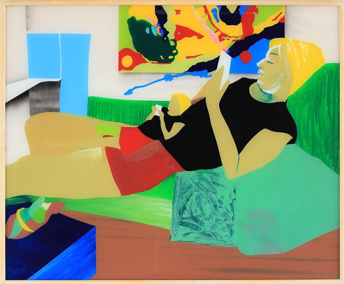 Time wasting-spraycans and acrylic on plexiglass-reversepainting 2017 - 90x110cm.JPG
