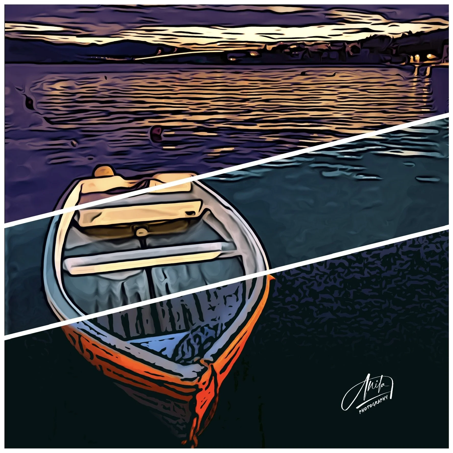 The other side of my photo - the boat