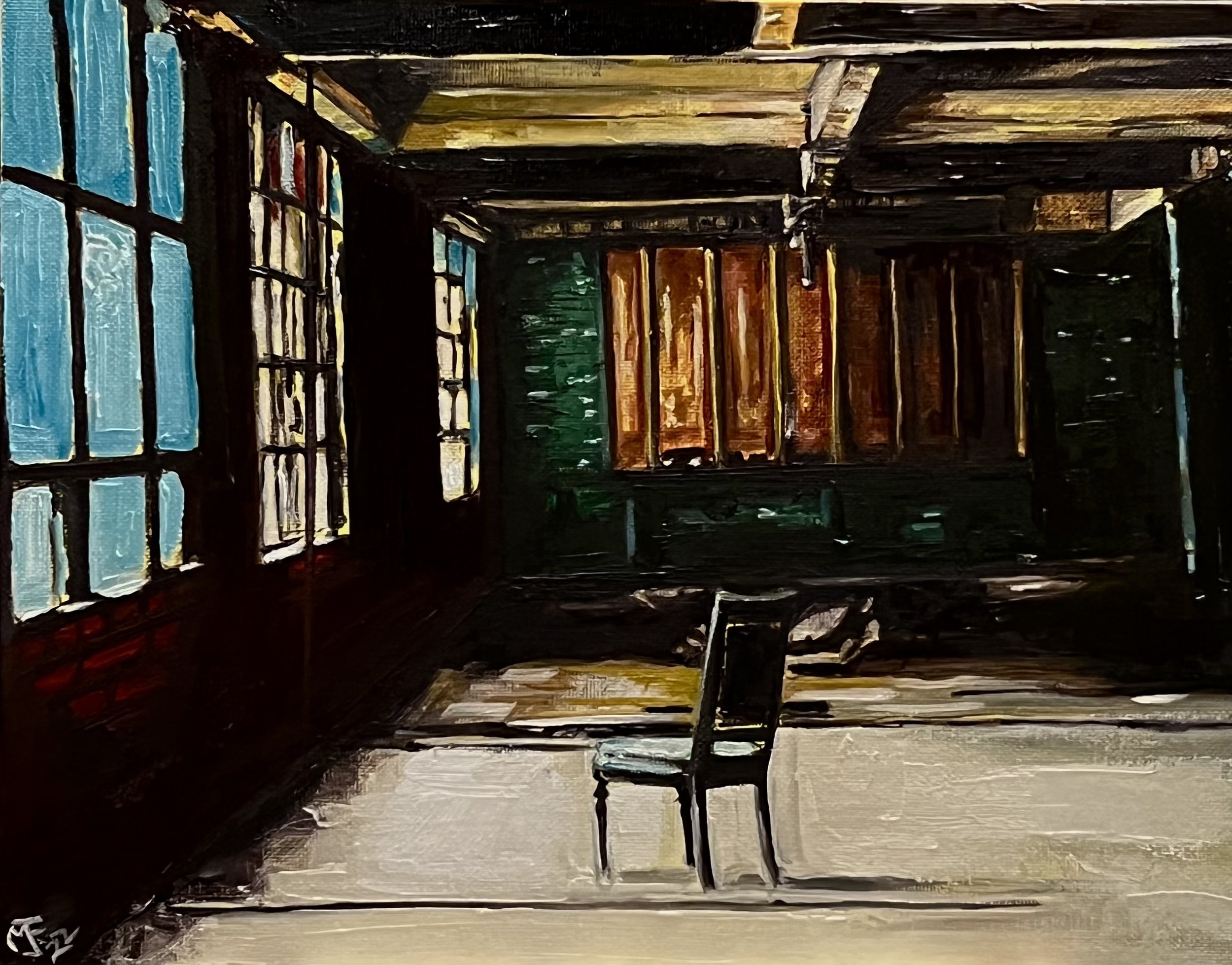 Abandoned : oil on panel