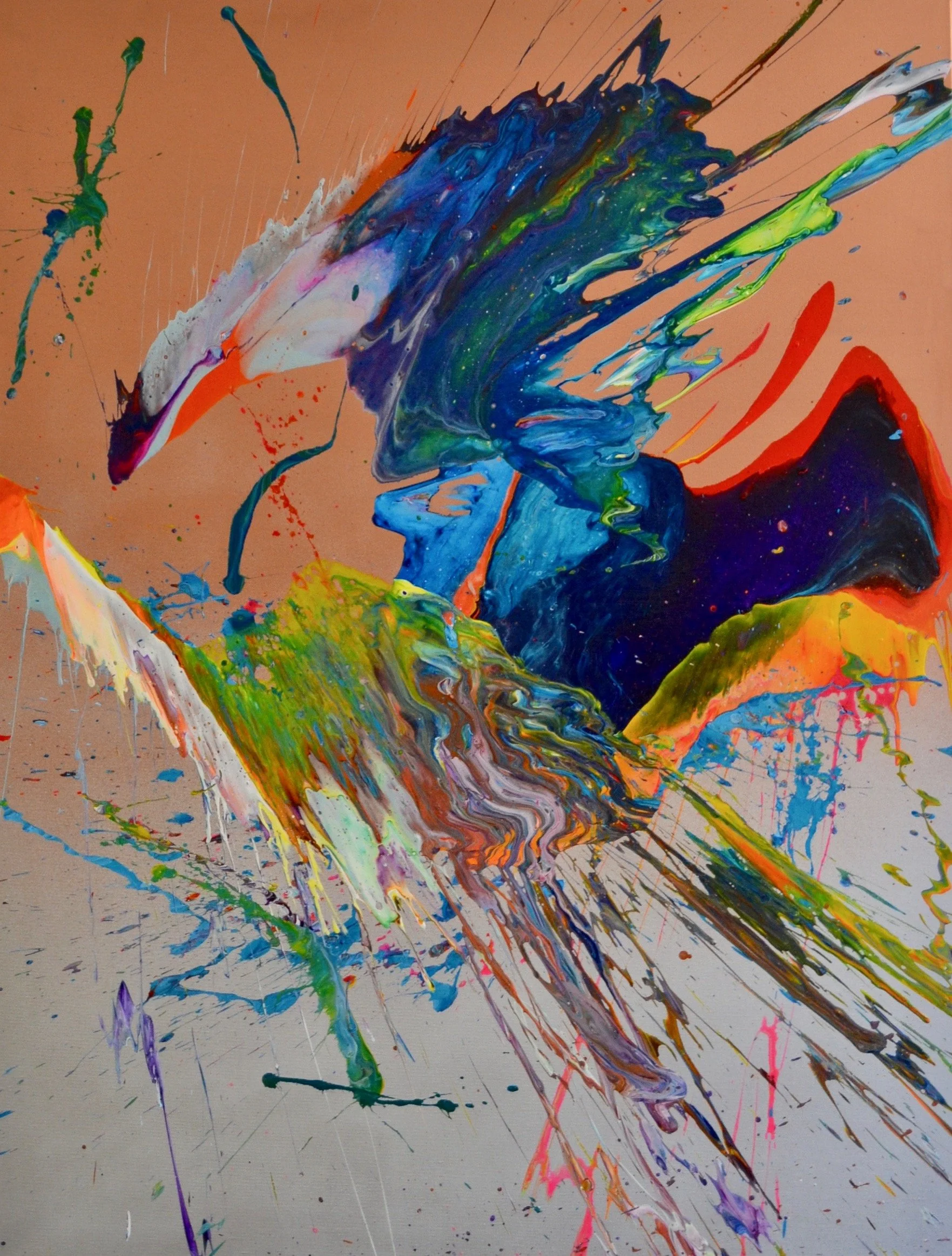 Tucan II 100 x 130 cm acryl on canvas 2022.JPG