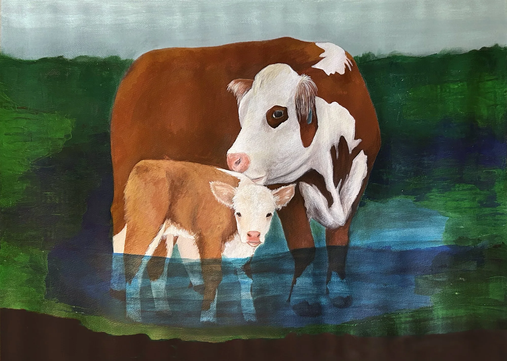  In Hot Water, Mama &amp; Calf