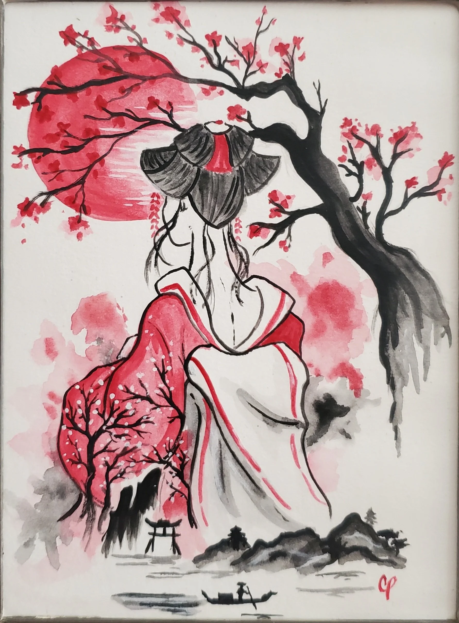  Geisha rouge