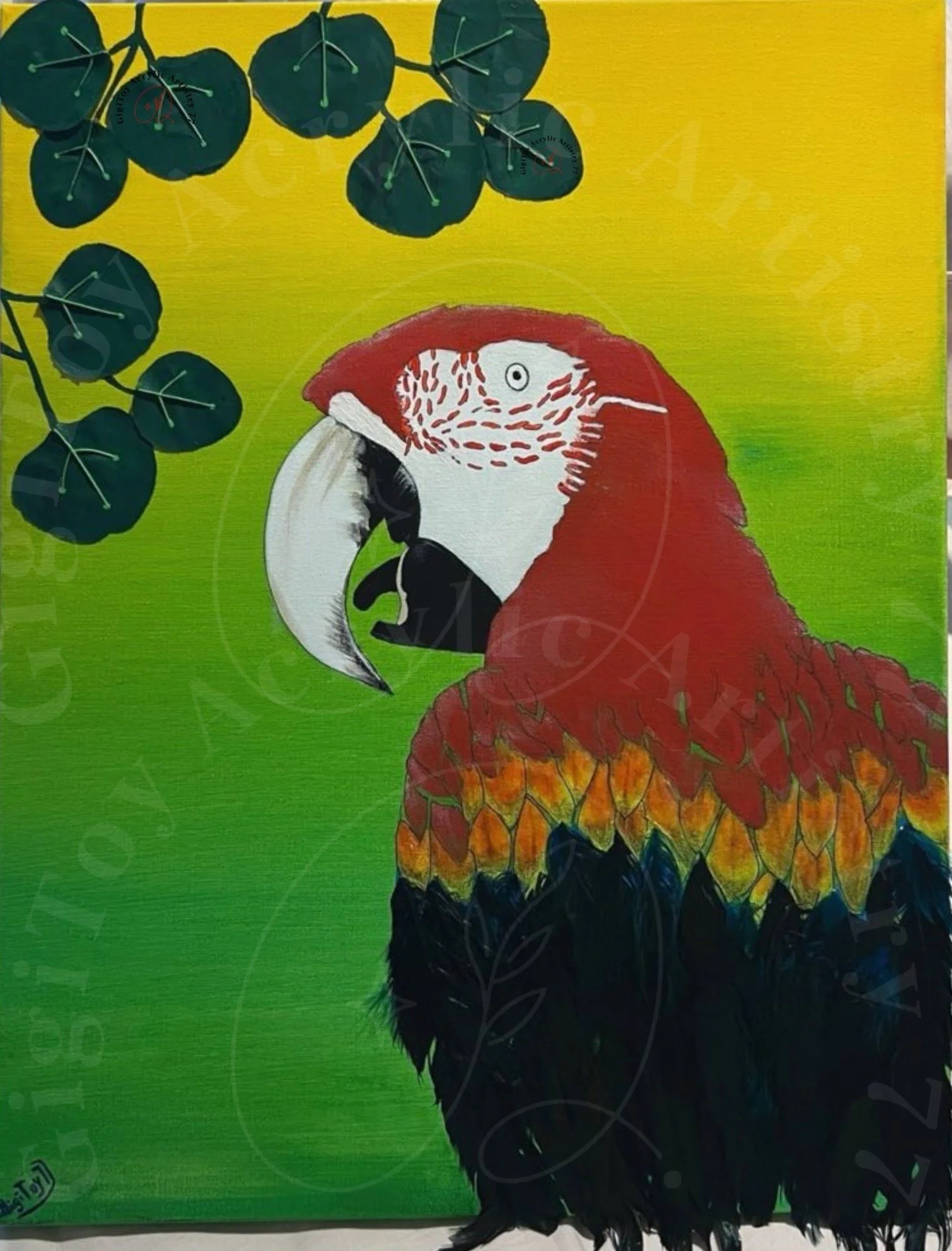 Scarlet Macaw in 3D