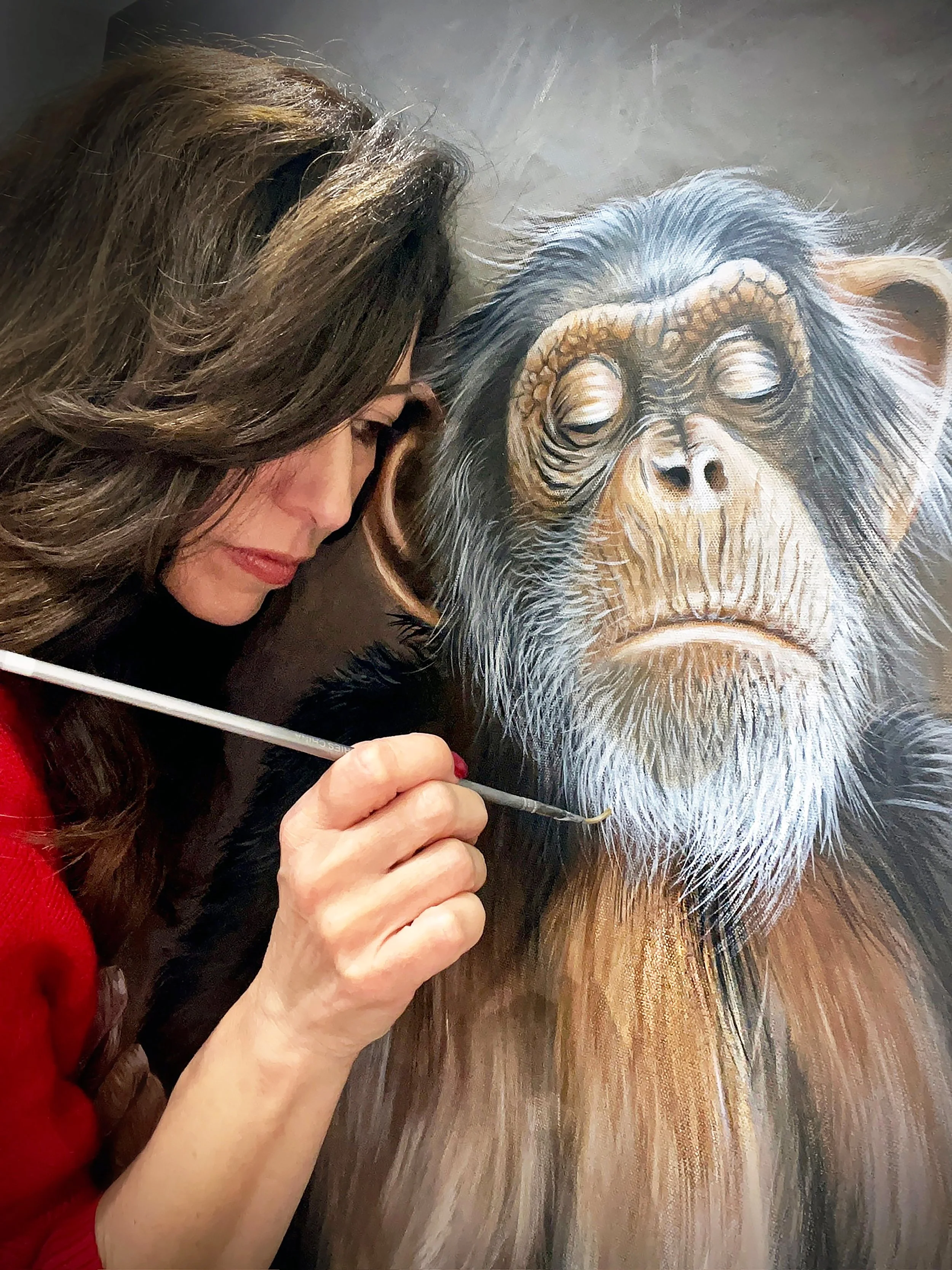 Me painting gorilla.JPG
