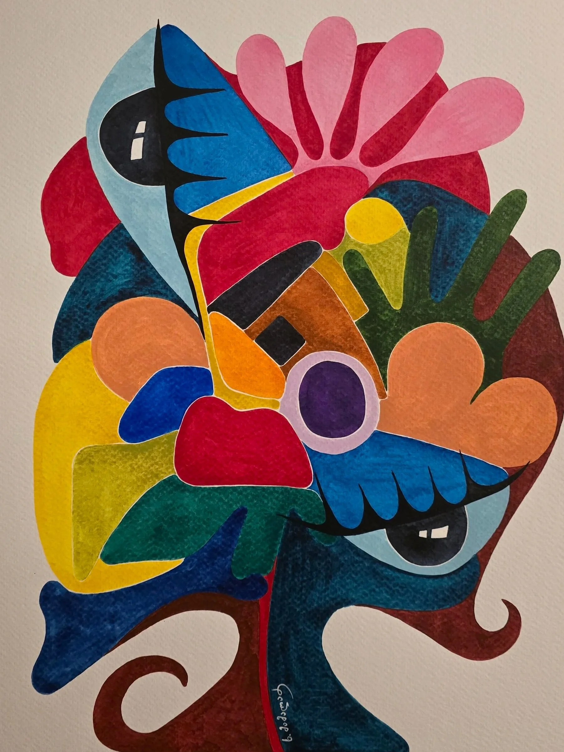  Lucky tree, watercolor, 27.9cm x 38.1cm