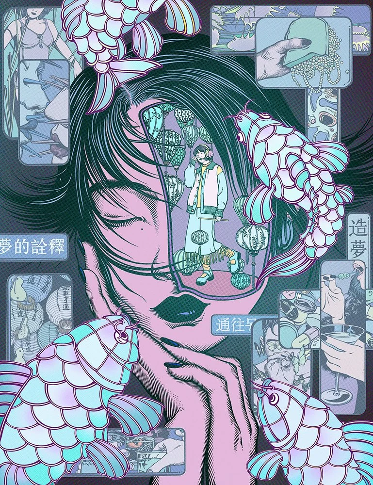 What’s in a girl’s head, The Dreamer--11.5x15 inches-2023.jpg.jpg