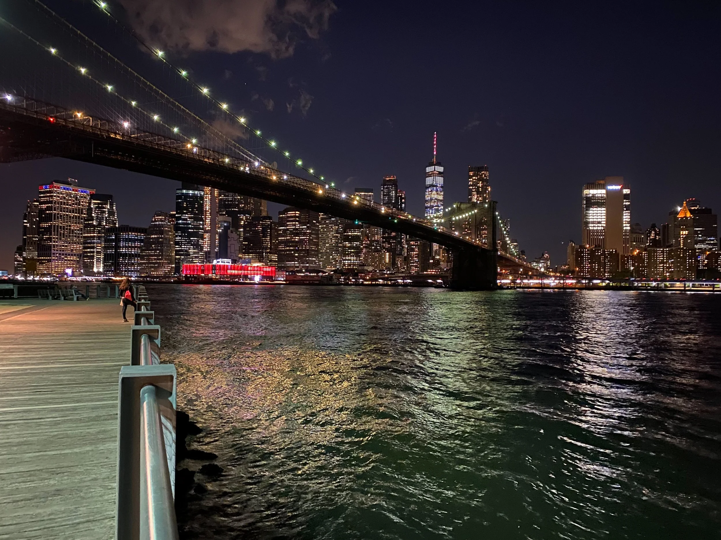  Brooklyn Bridge Night Skyline