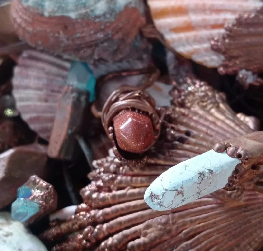  Electroformed crystal seashell
