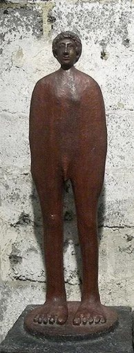 Lui technique :résine (disponible en bronze sur commande) format : H.85 cm L.30 cm P.30 cm