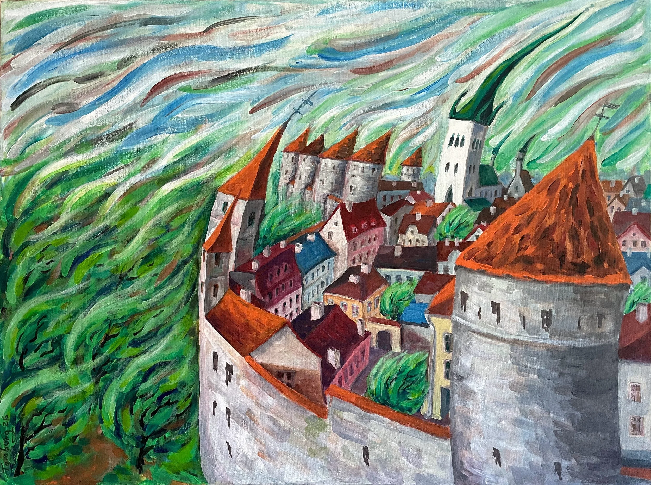 And they built up the walls and built the city, they built the city and gave it to you... wind
