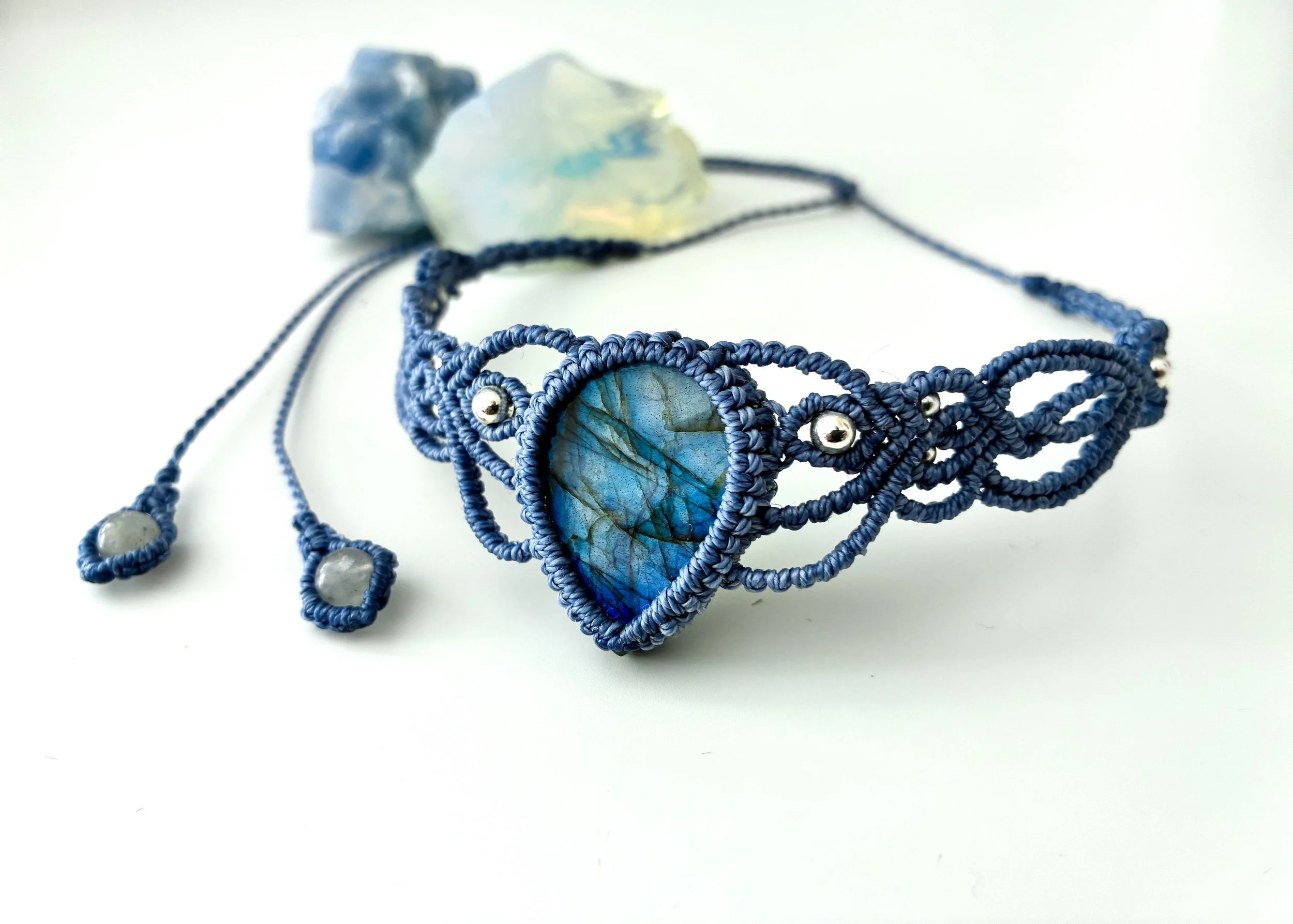  Fairy's Blue Labradorite Choker