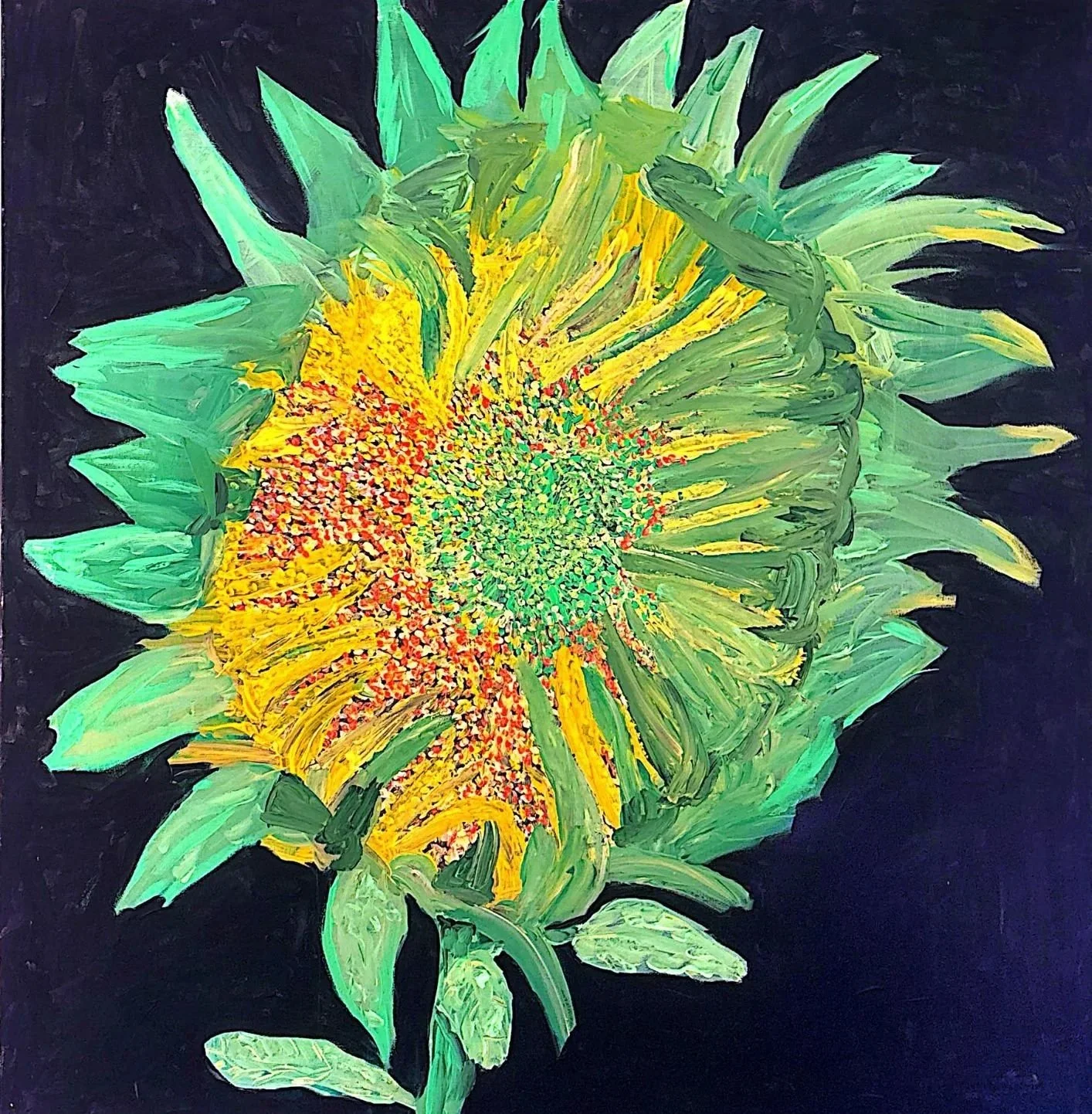 Bloom, Acrylic, Size: 91.5 cm by 91.5cm